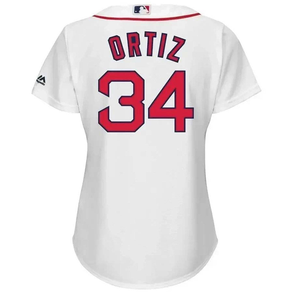 Women's Boston Red Sox David Ortiz Replica Home Jersey - White